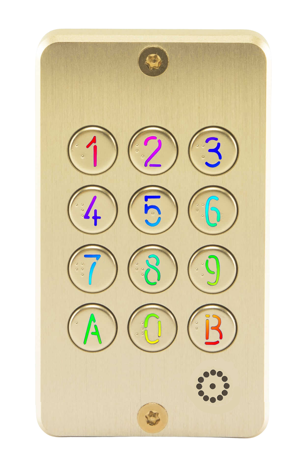 CL12D+HP Clavier codé compact à horloges Doré multifonctions Système breveté